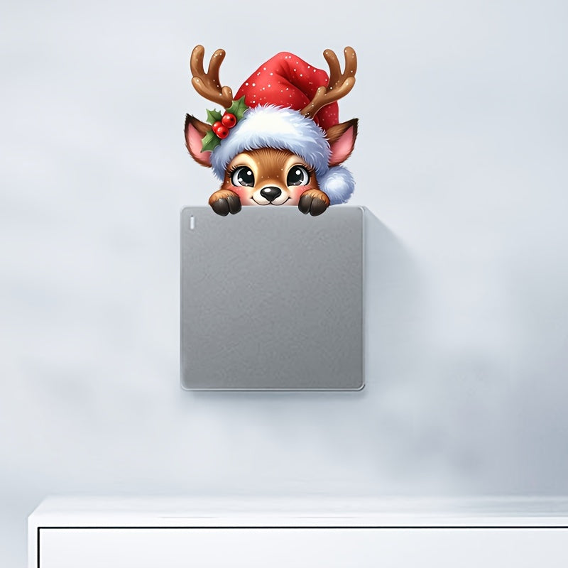 Nálepka na vypínač – sobí vzor