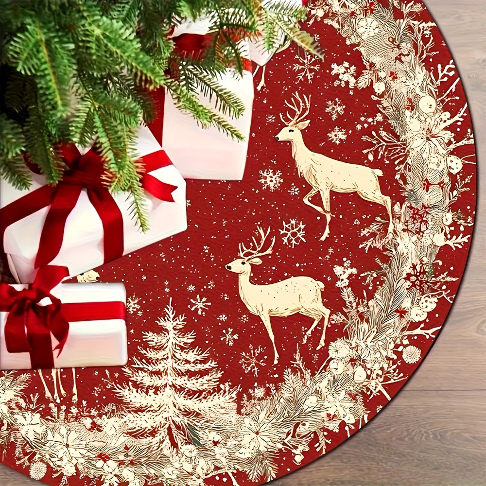 Vianočný sukienka – červená a biela