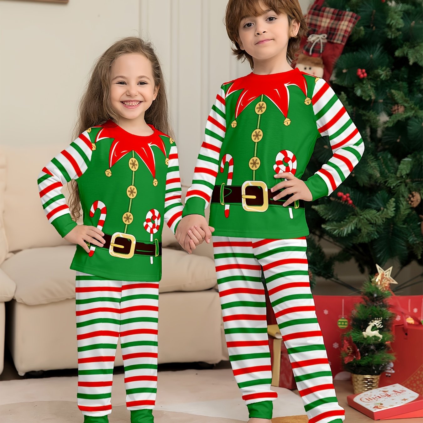 Vianočný set s dlhým rukávom – zmiešané farby