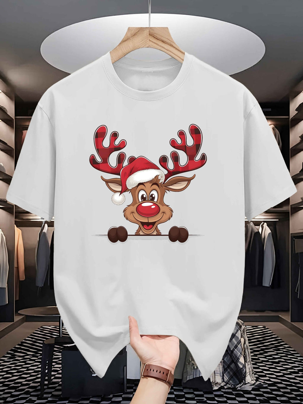 Tričko s vianočným sobíkom – rôzne farby