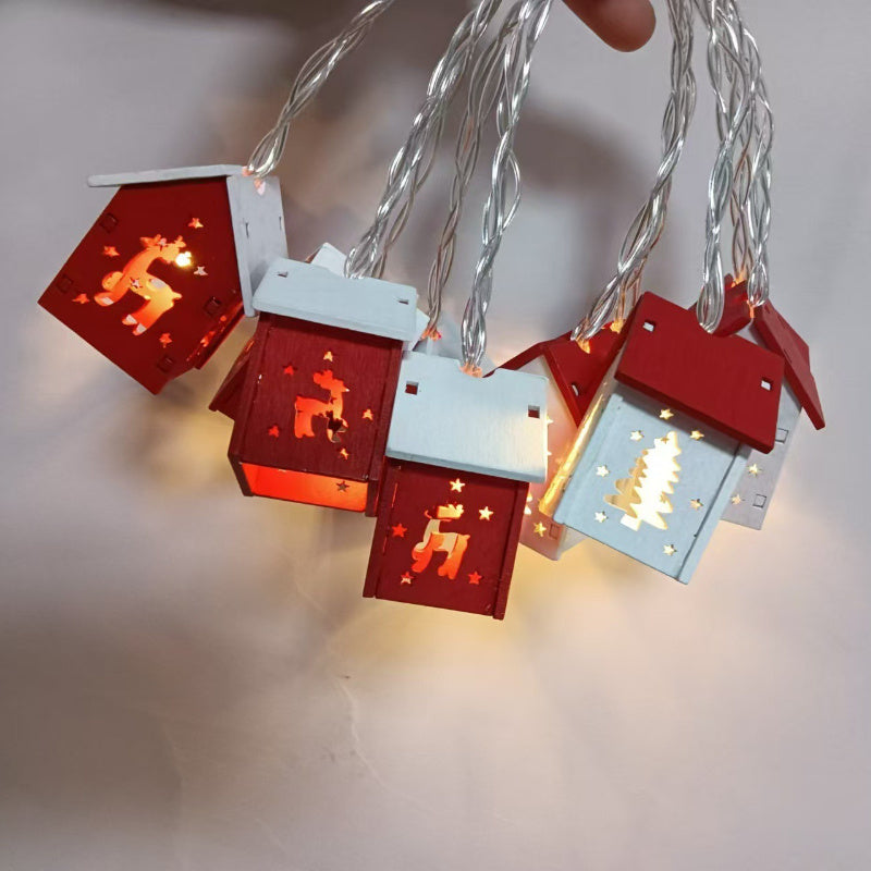 Vianočné svetielka – tvar Domček