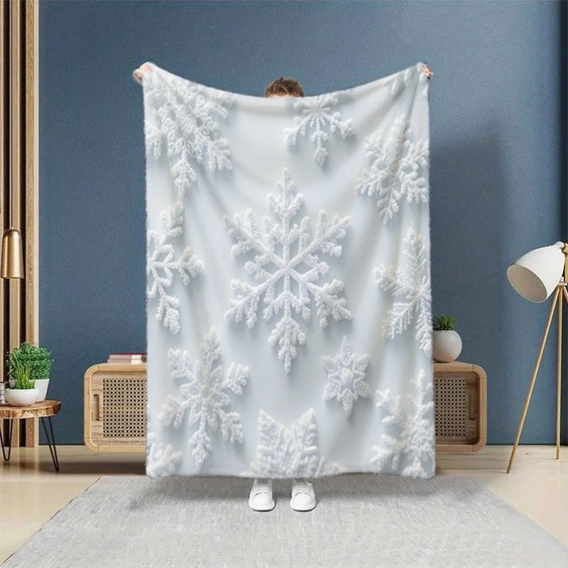 Zimná deka – snehové vločky