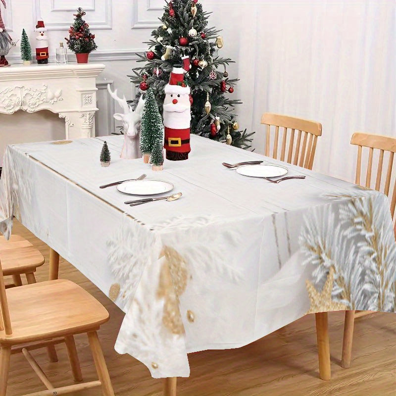 Vianočný obrus – bielo-zlatý