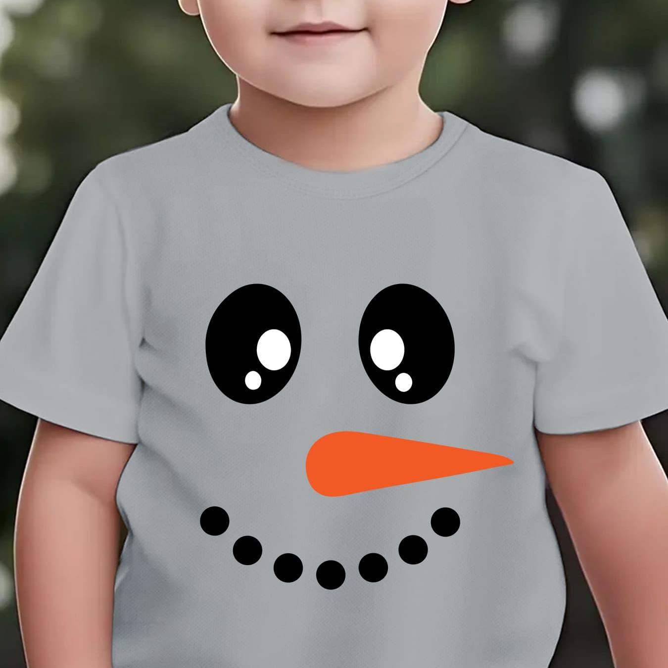 Tričko s potlačou – snehuliak