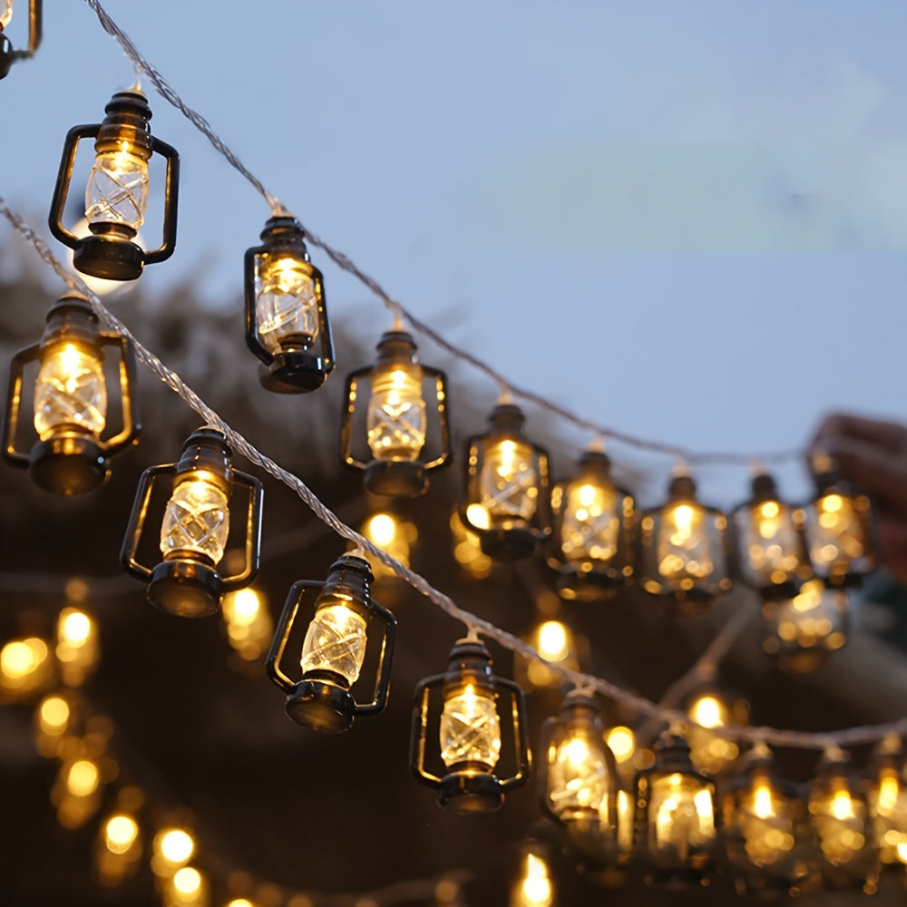 Solárne reťazové svetlá – teplá biela