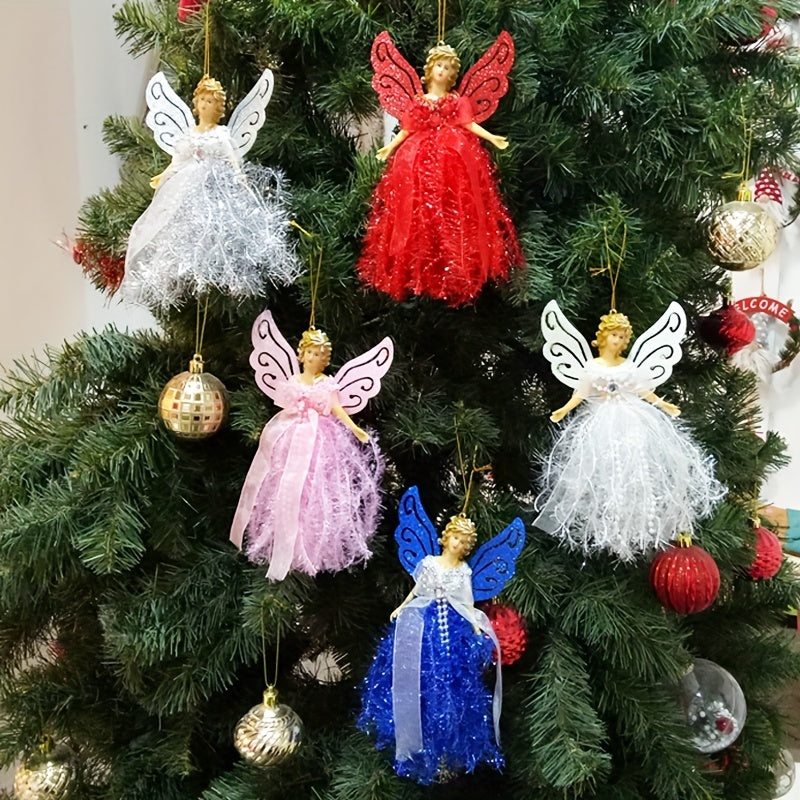 Vianočná ozdoba – plyšový anjel