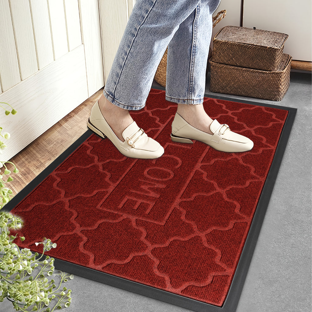 Vianočná rohožka – červená