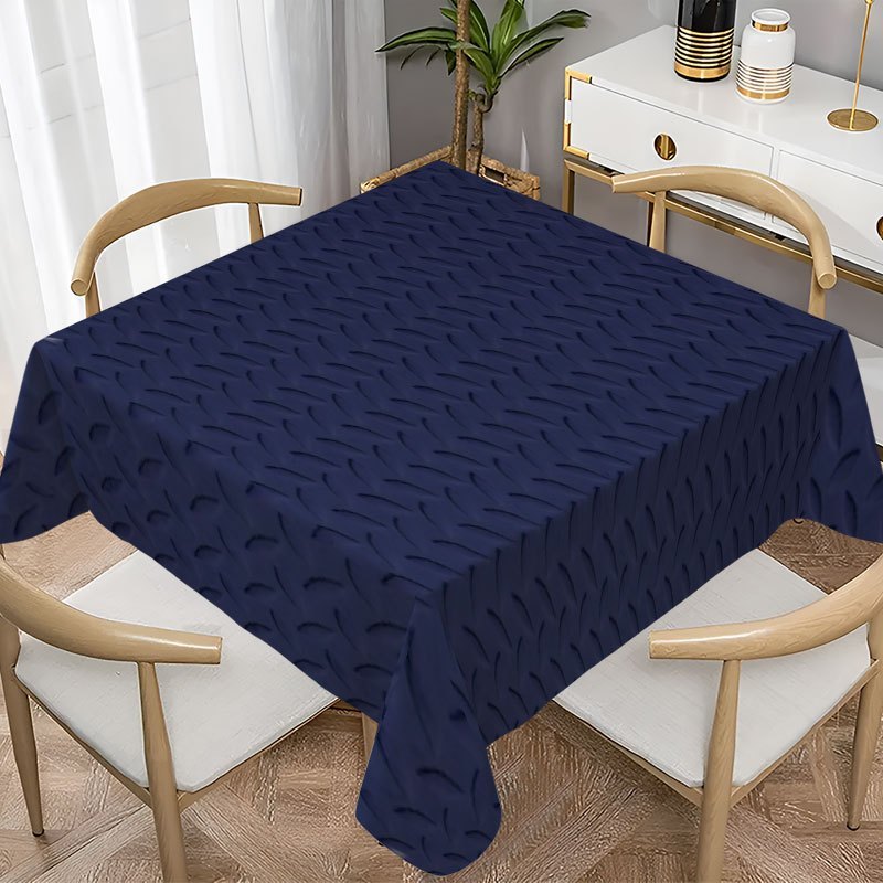 Obrus – tmavomodrý vlnitý