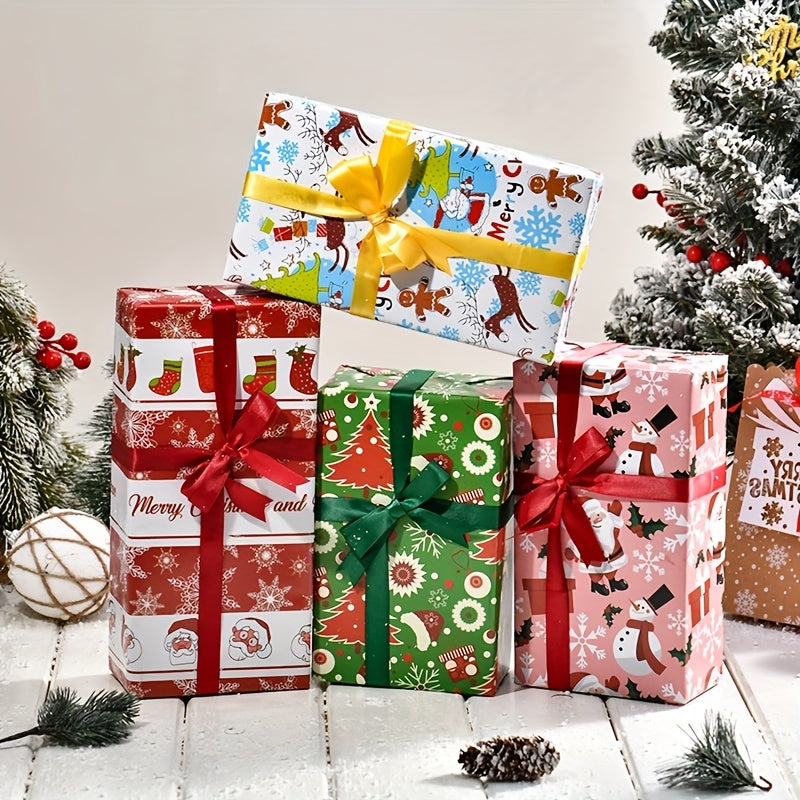 Vianočný baliaci papier – 8 ks