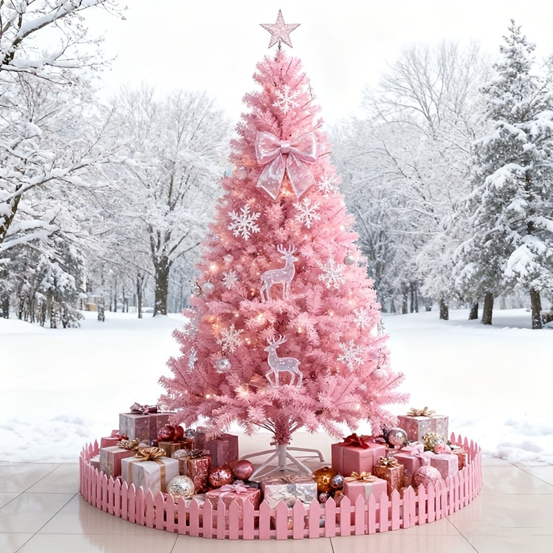 Umelý vianočný stromček – ružový