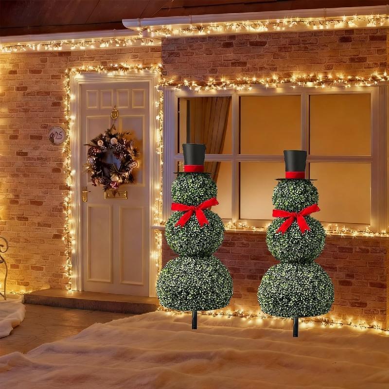 Vianočný snehuliak – bez svetiel