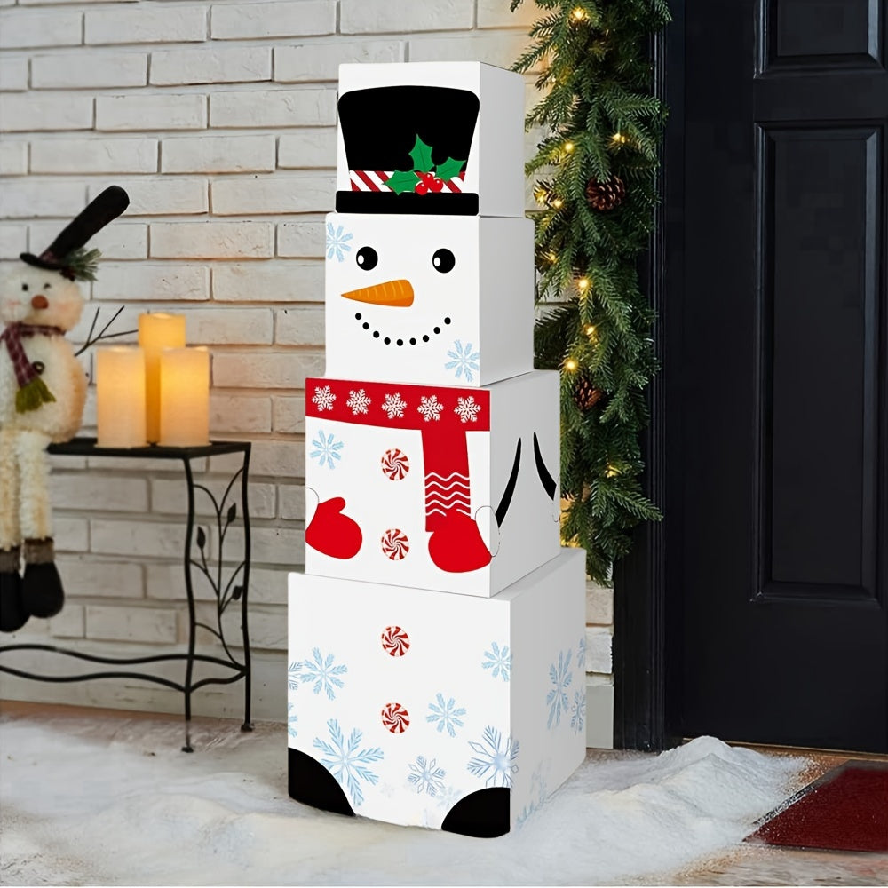 Darčekové krabice – snehuliak