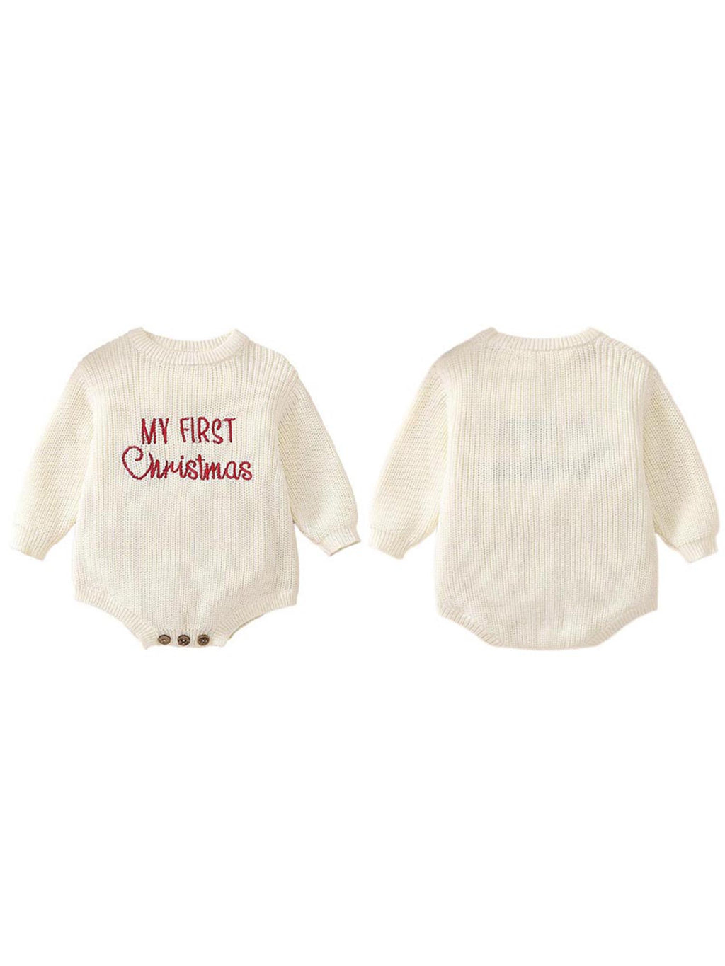 Detský vianočný overal – biely