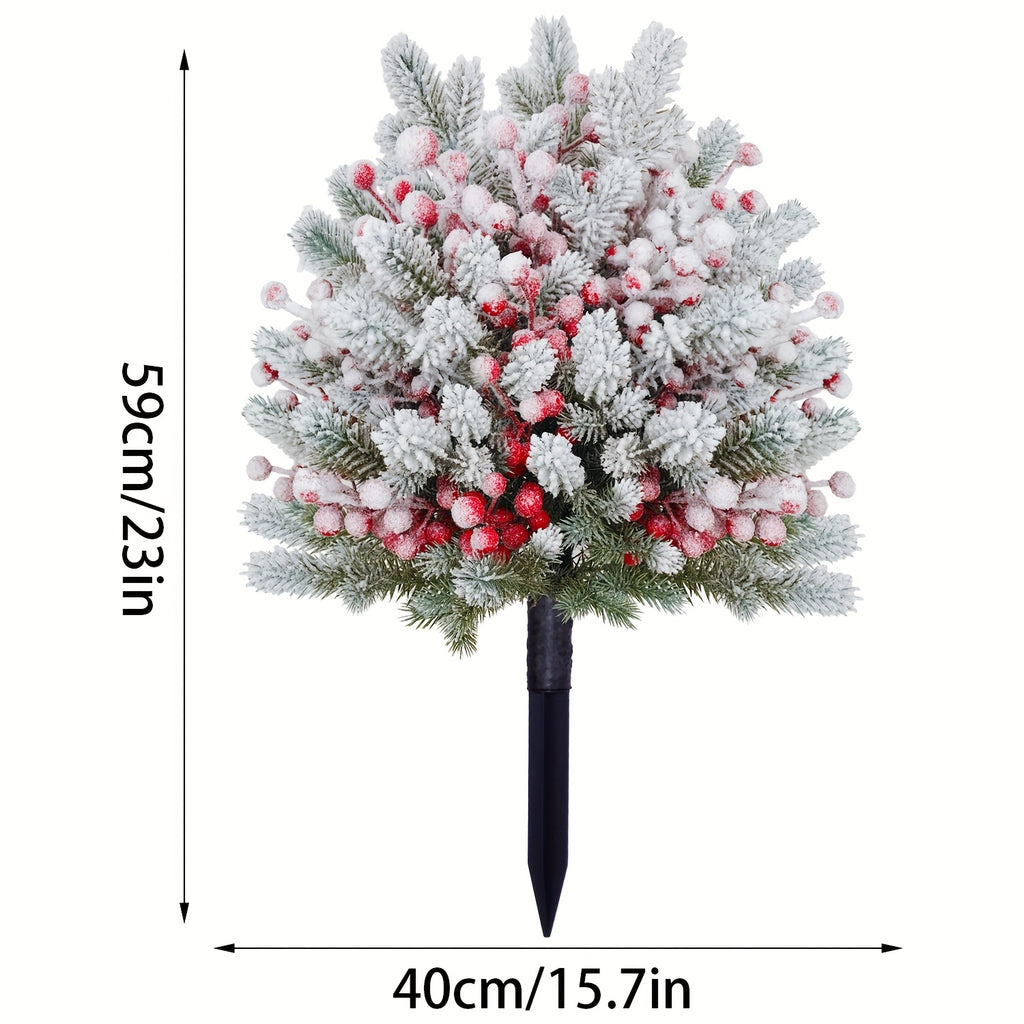 Umelý vianočný stromček – snehom pokrytý