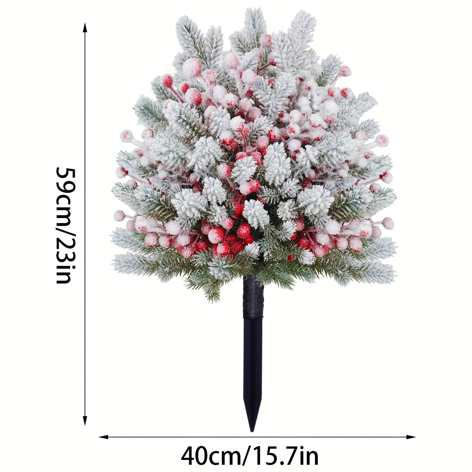 Umelý vianočný stromček – snehom pokrytý