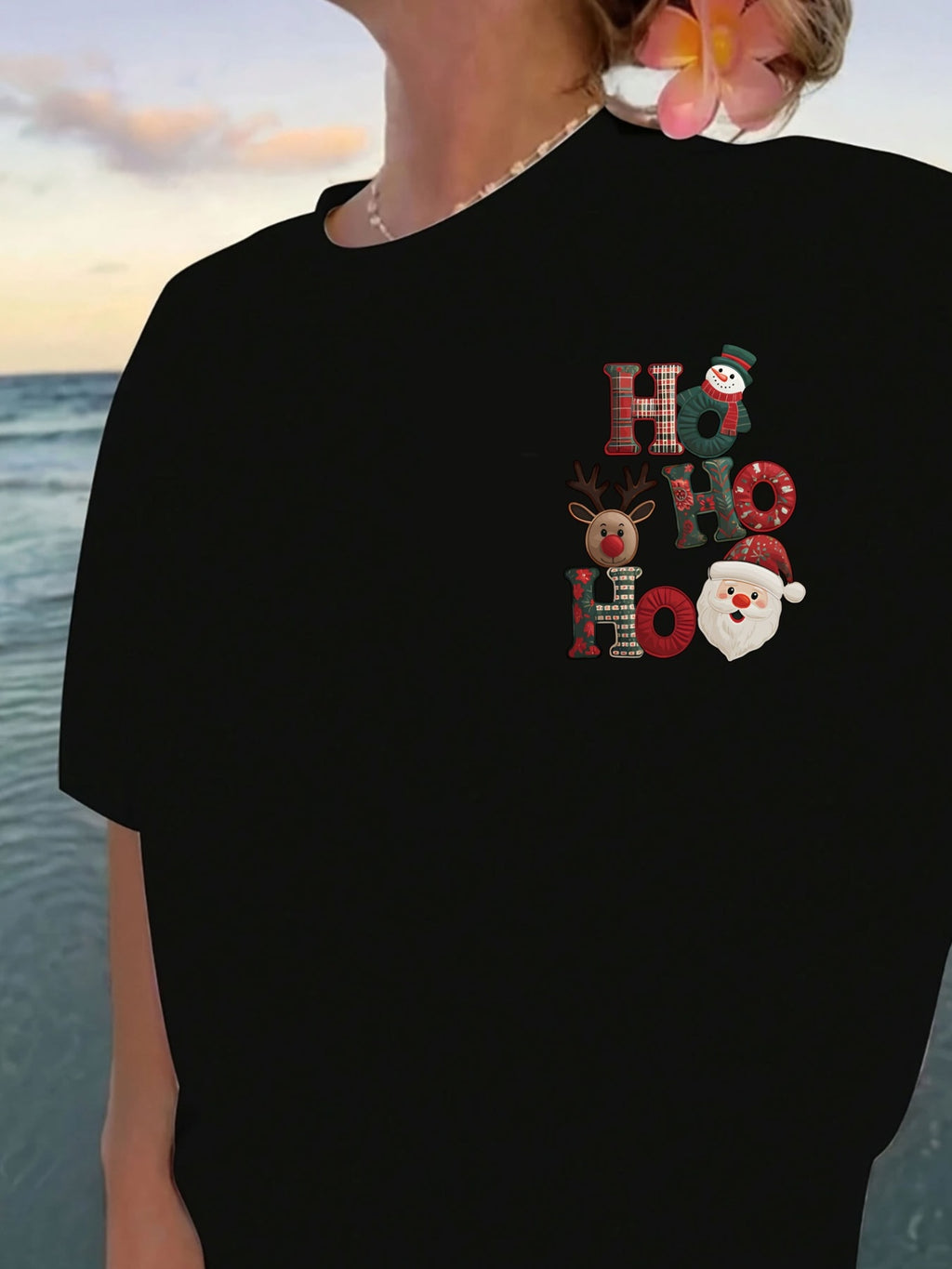 Vianočné tričko – HO HO HO