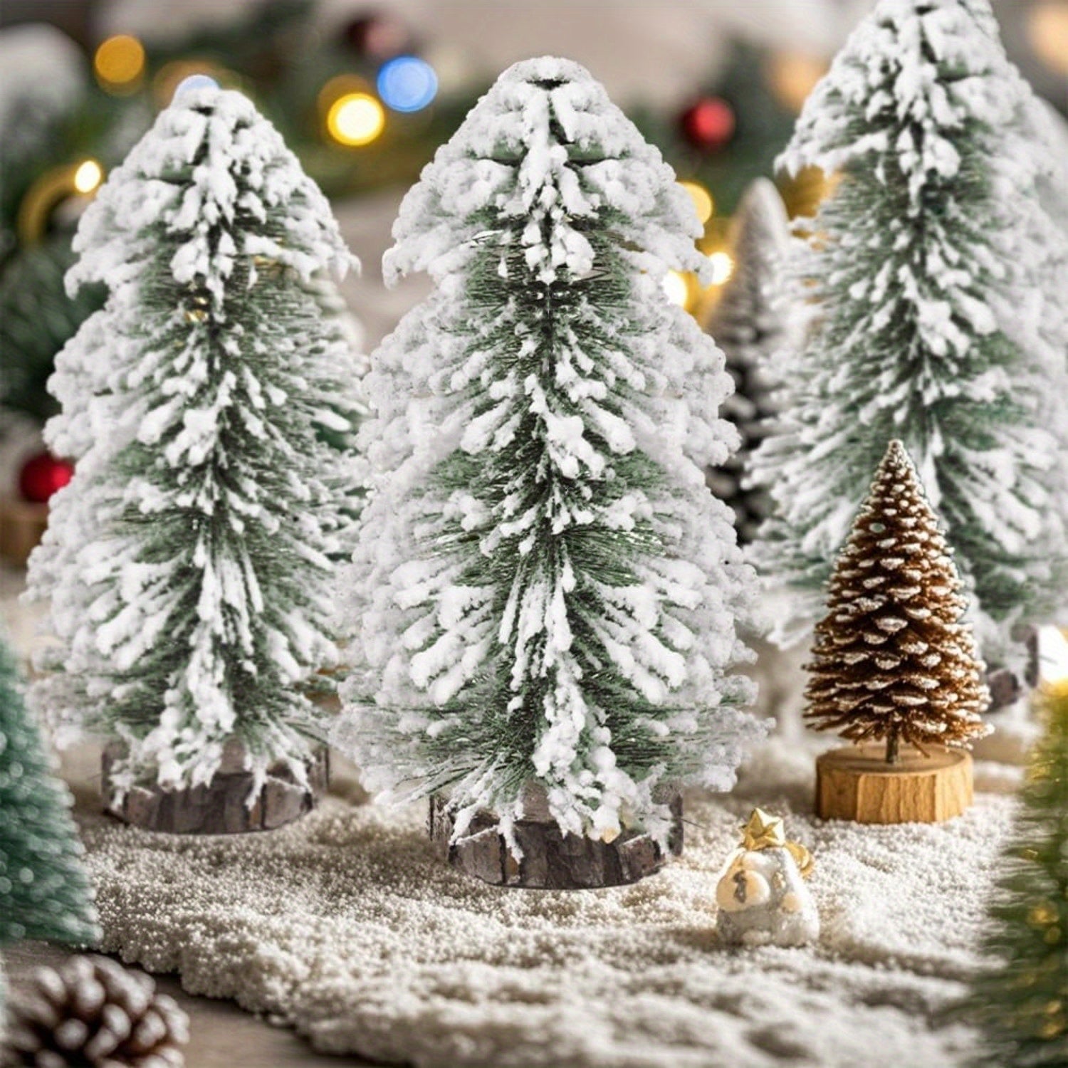 Umelé mini vianočné stromčeky – 2 ks