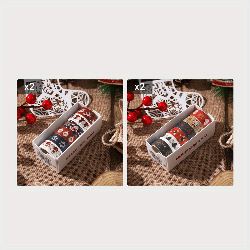 Vianočné dekorácie – washi pásky