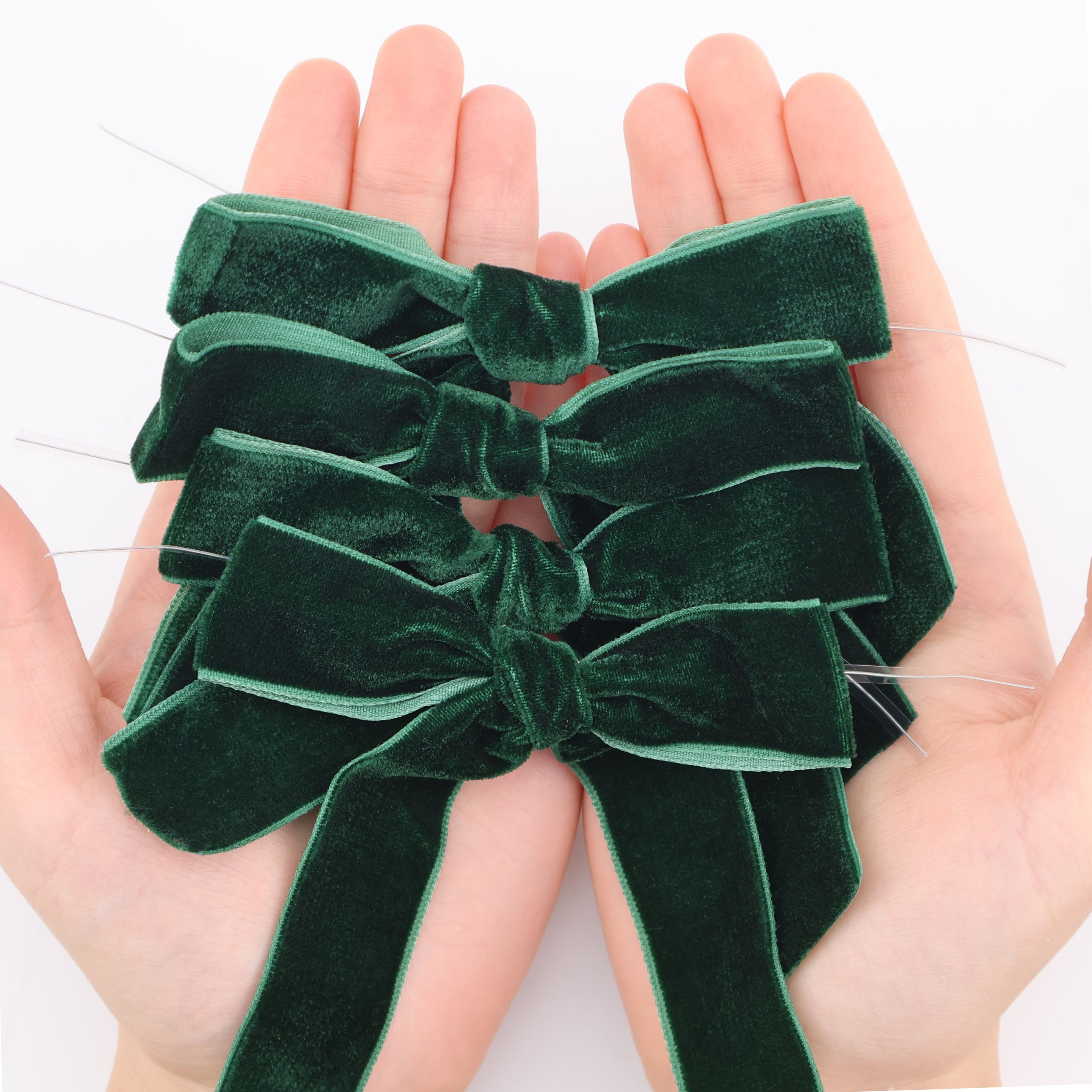 Súprava saténových mašlí – rôzne farby