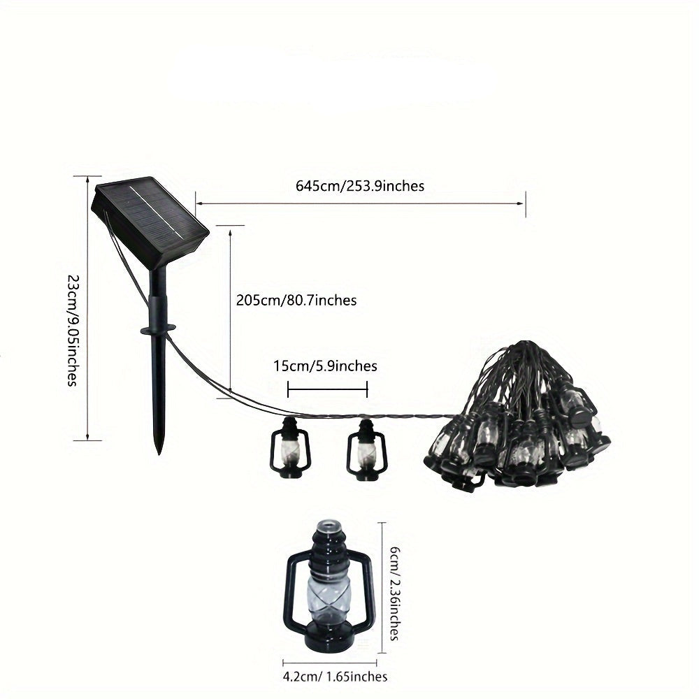 Solárne reťazové svetlá – teplá biela