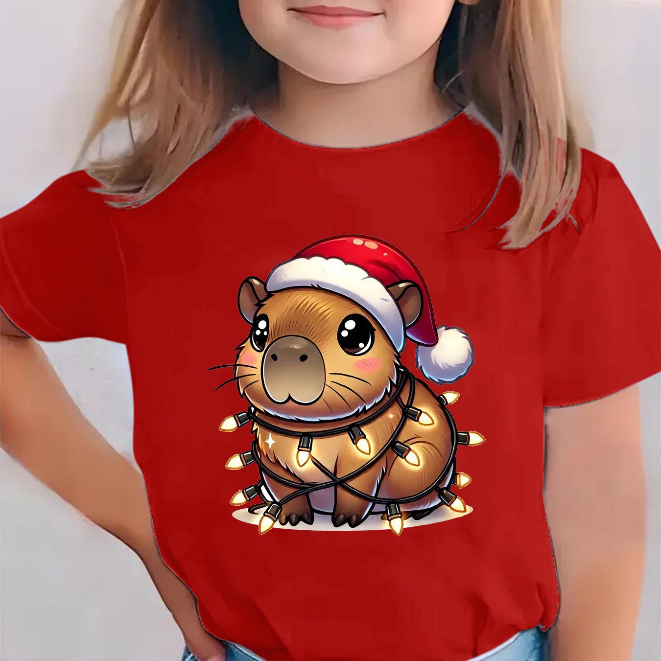 Detské tričko – s potlačou kapybary