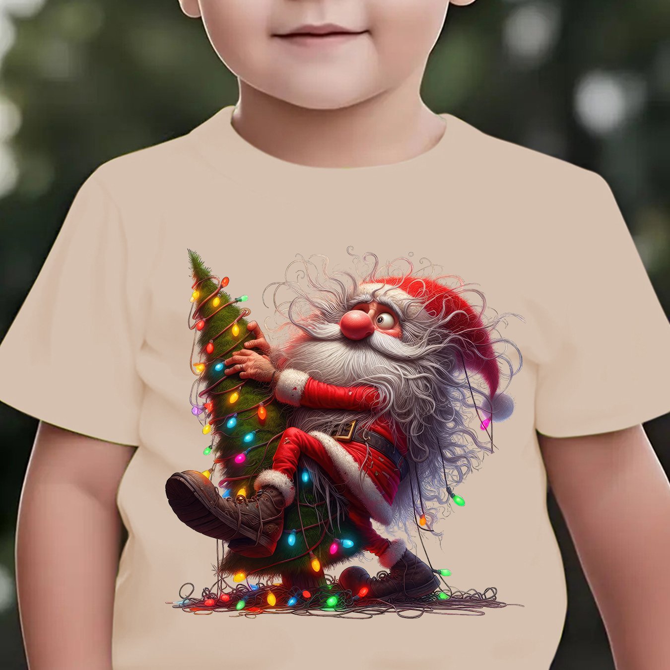 Tričko pre deti – Santa Claus a sobi