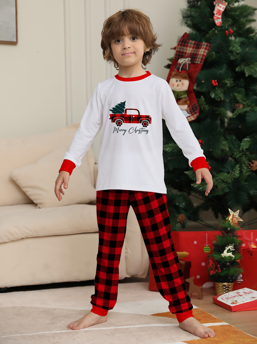Vianočné pyžamo – zmes farieb