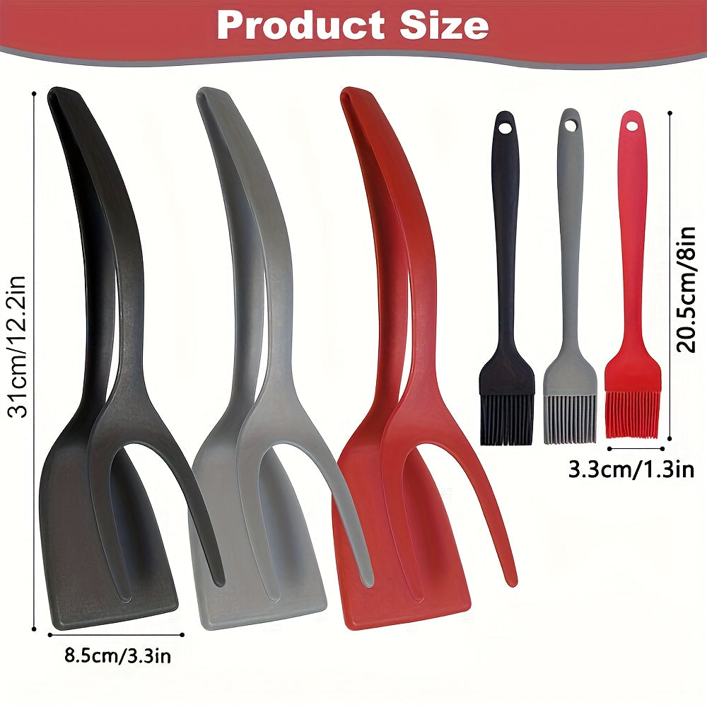 Nylonová kuchynská špachtľa a silikónový štetec – 2 kusy