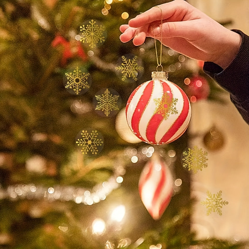 Samolepiace nálepky – snehové vločky