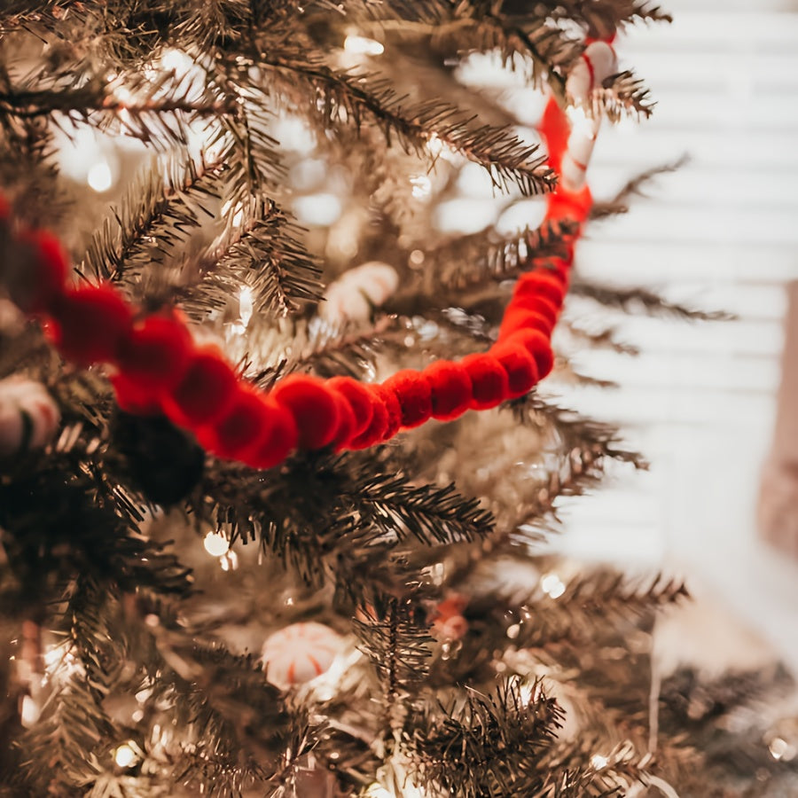 Vianočná girlanda – červená