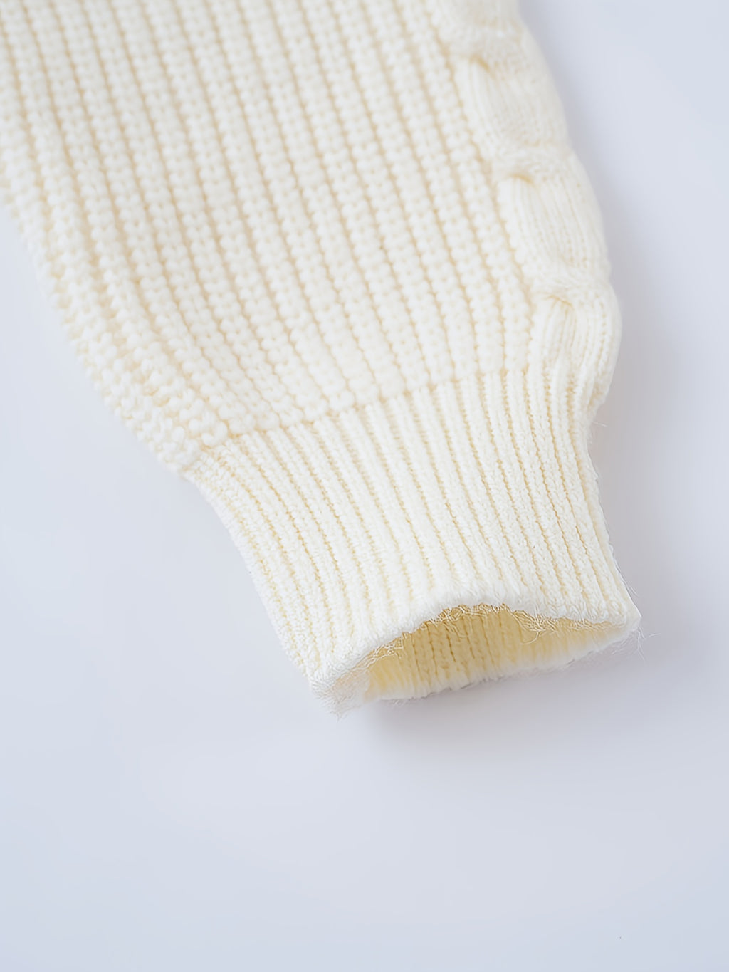 Vianočný sveter pre dievčatá – biely