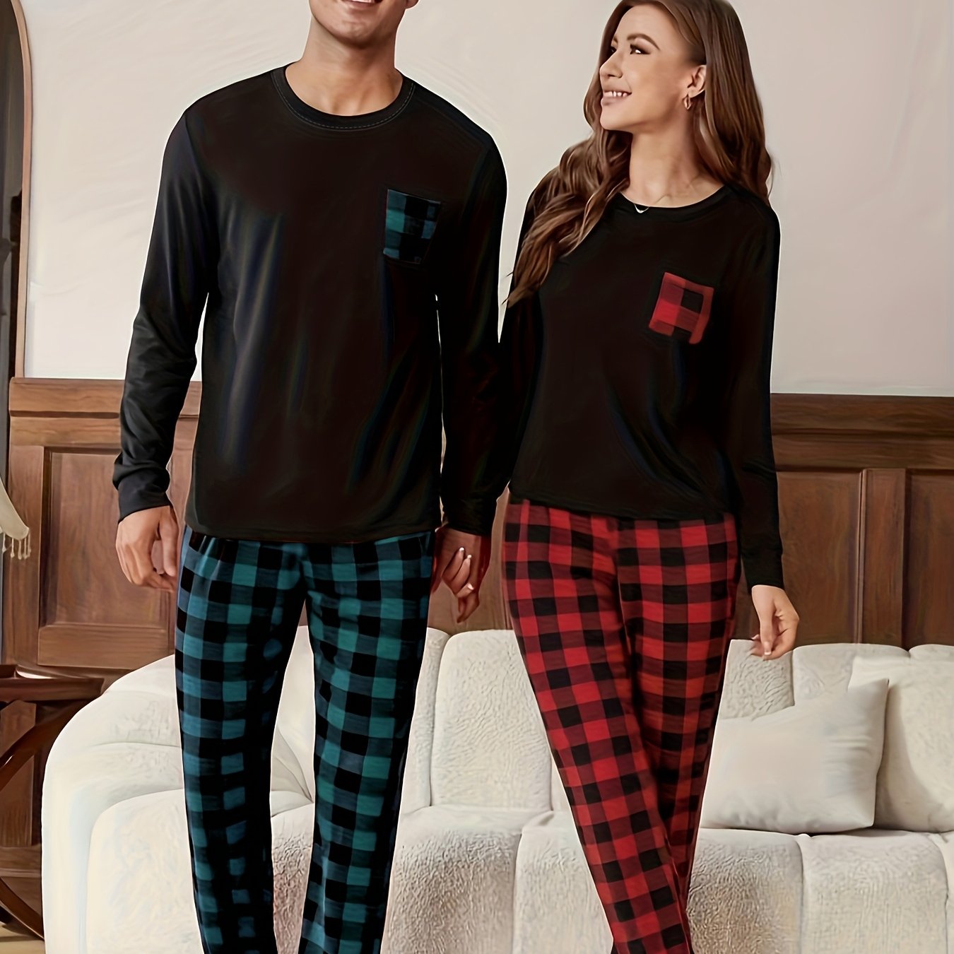 Pyžamo – kárované párové