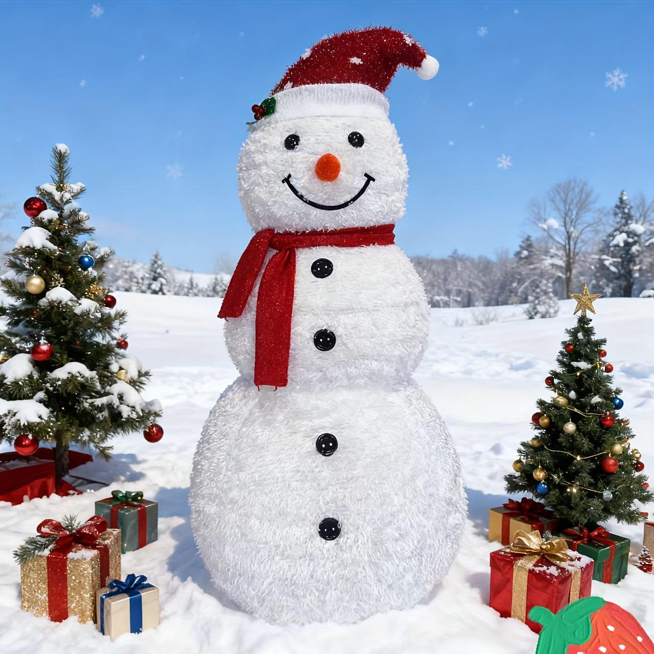 Figúrka snehuliaka – do záhradky