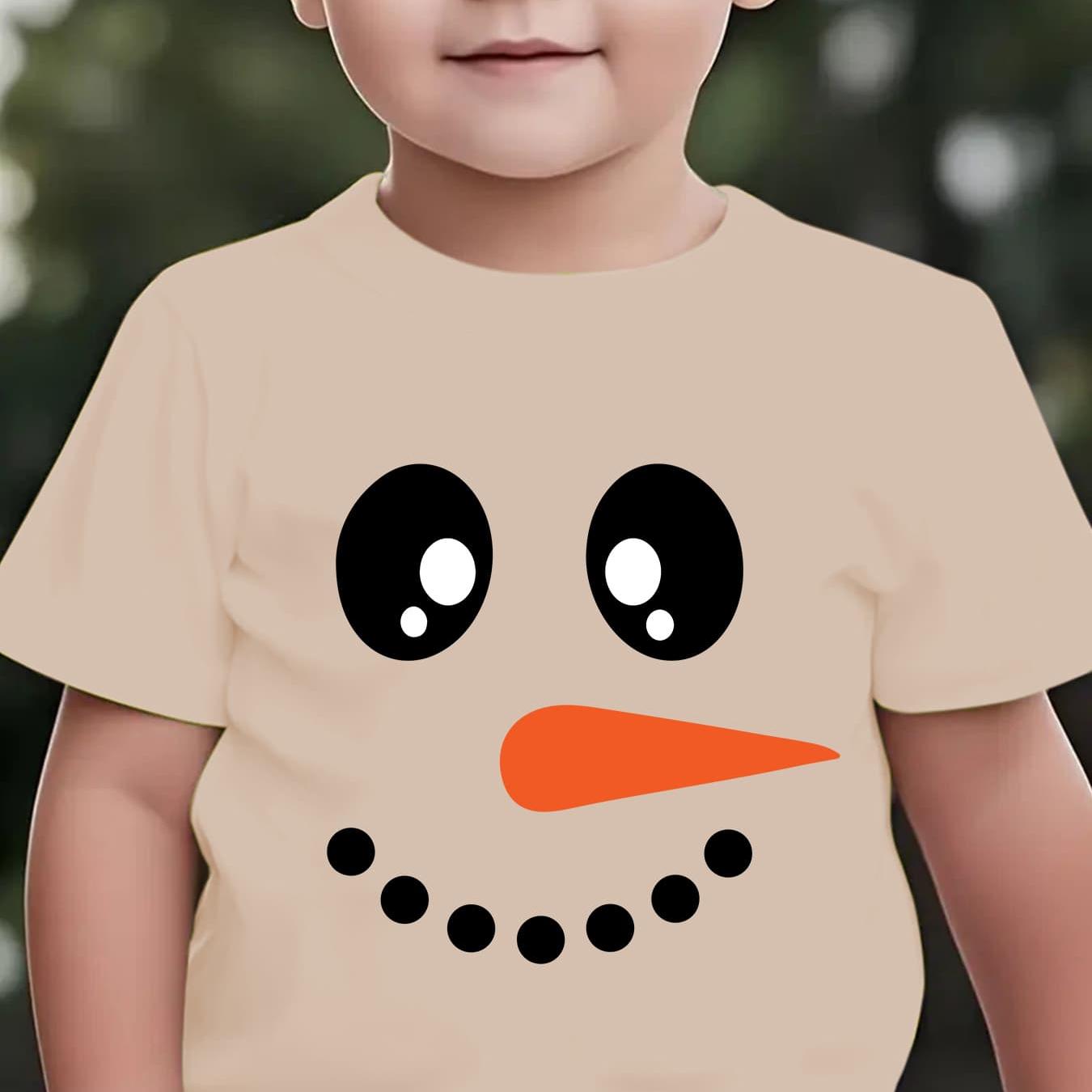 Tričko s potlačou – snehuliak