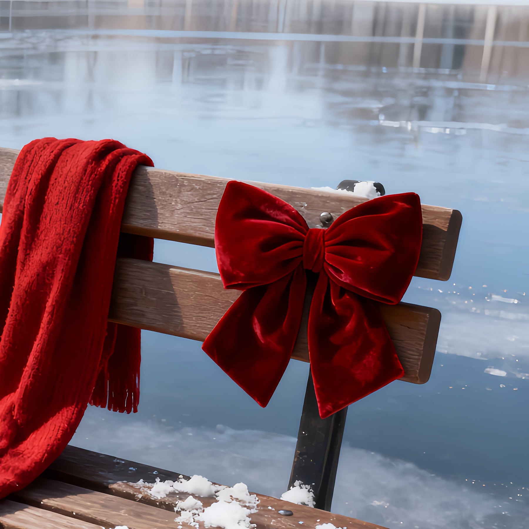 Vianočná mašľa – vínová