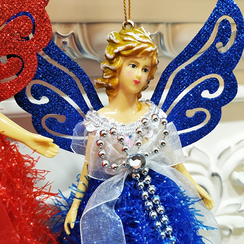 Vianočná ozdoba – plyšový anjel