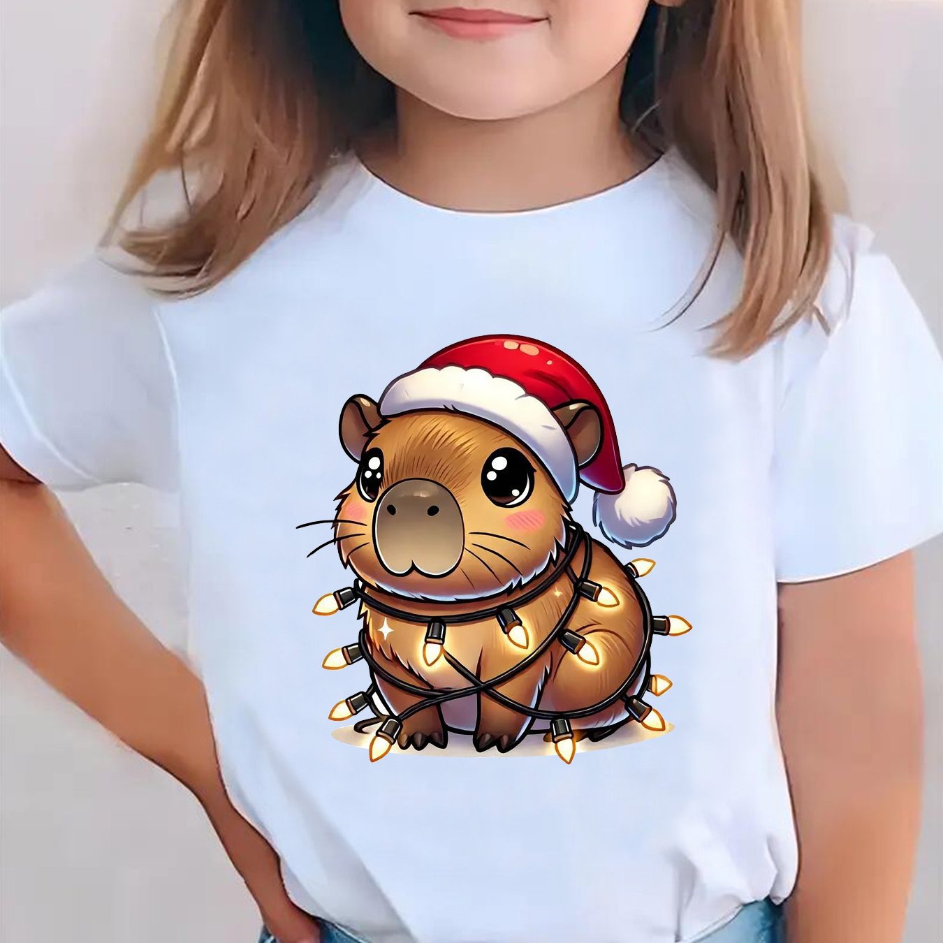 Detské tričko – s potlačou kapybary