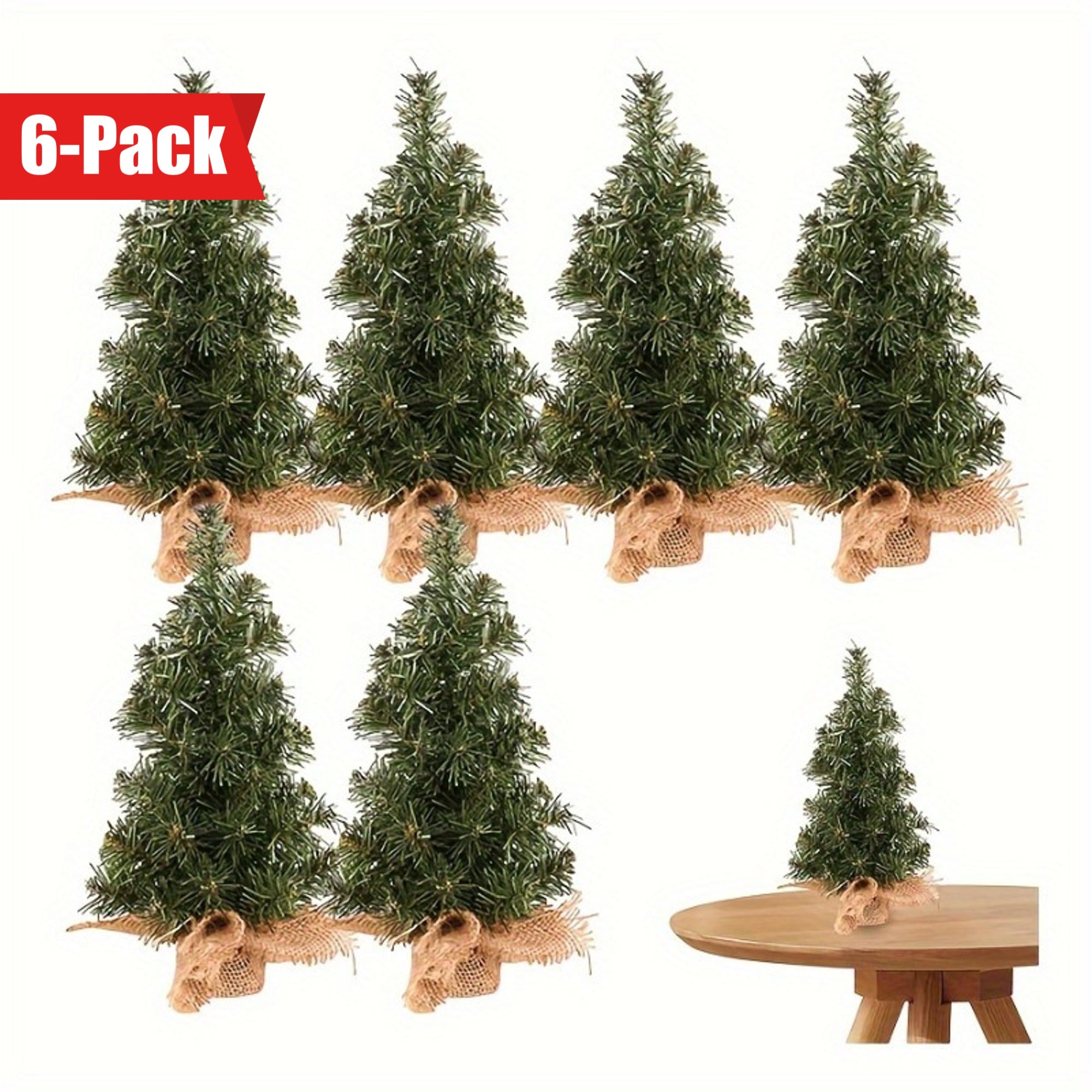 Mini Vianočné Stromčeky – 6 ks