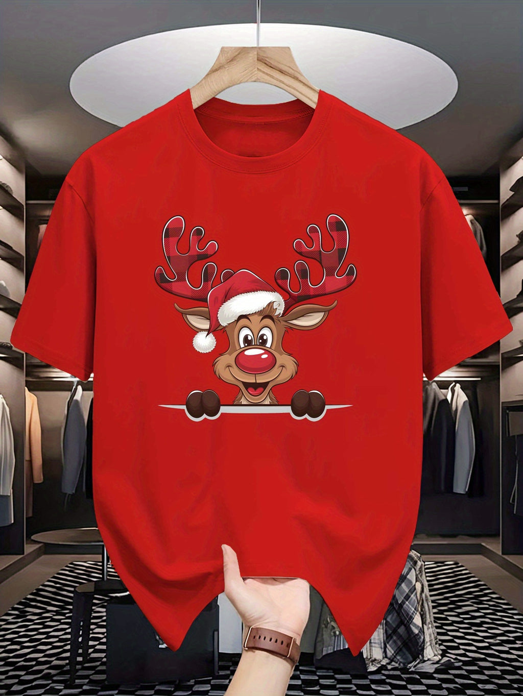 Tričko s vianočným sobíkom – rôzne farby