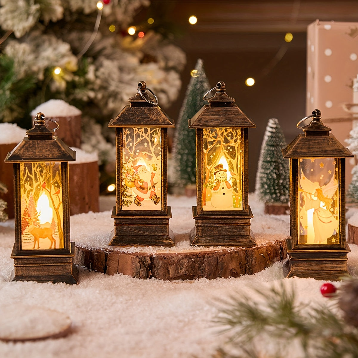 Vianočné LED lampy – 4ks