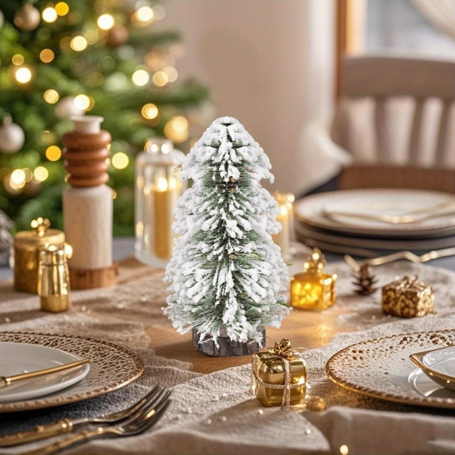 Umelé mini vianočné stromčeky – 2 ks