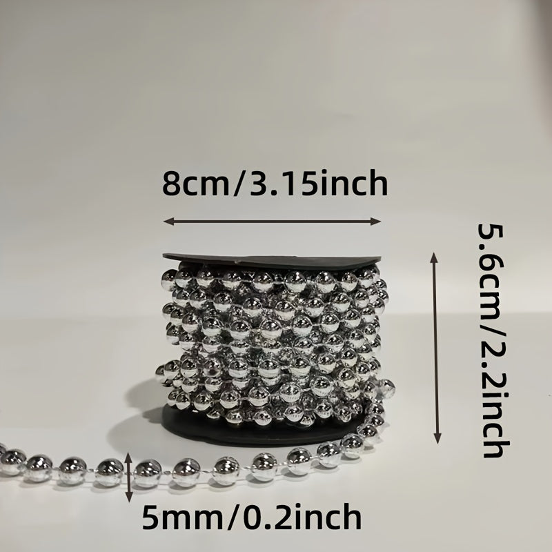 Vianočné dekorácie – reťaz s korálkami