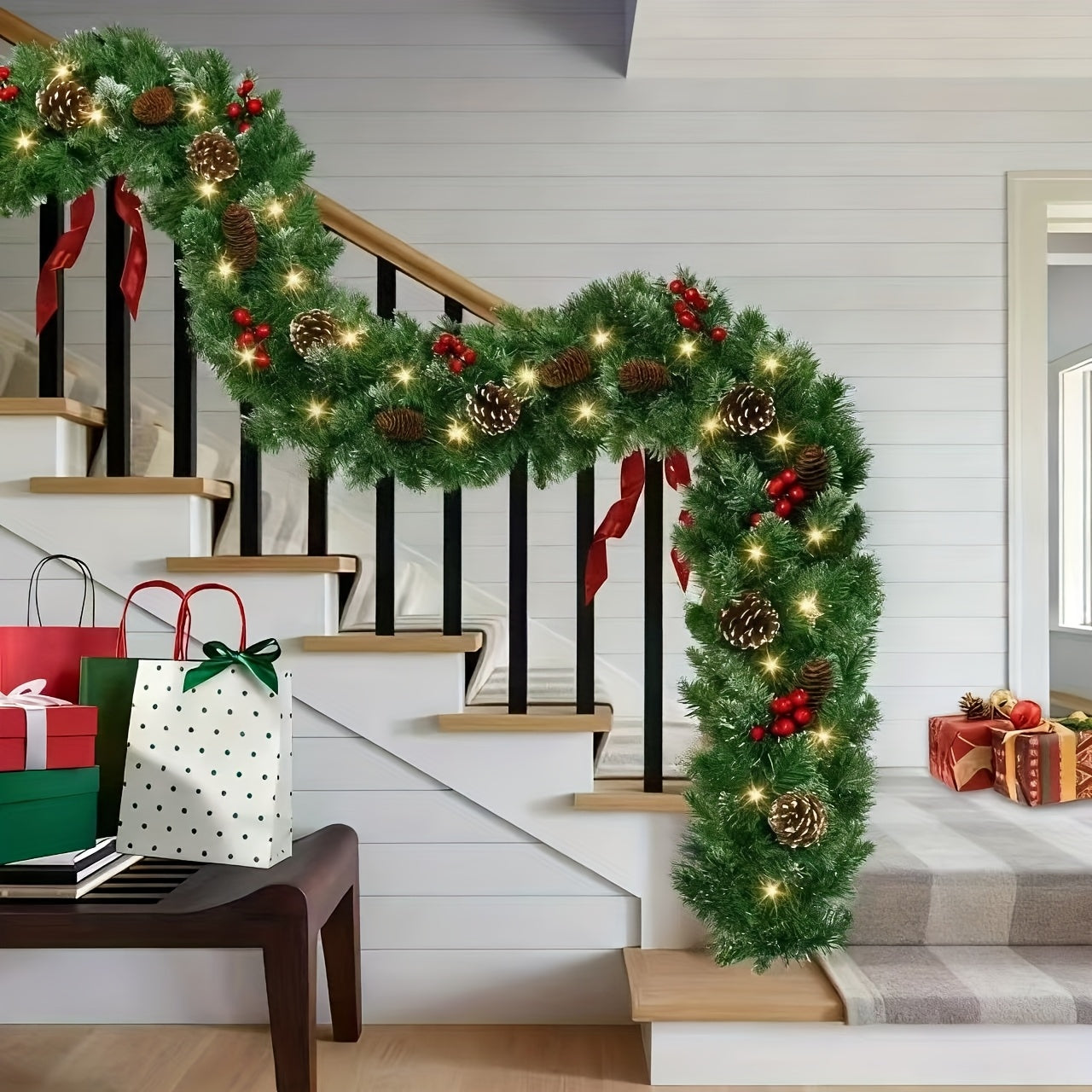 Vianočná girlanda – osvetlená