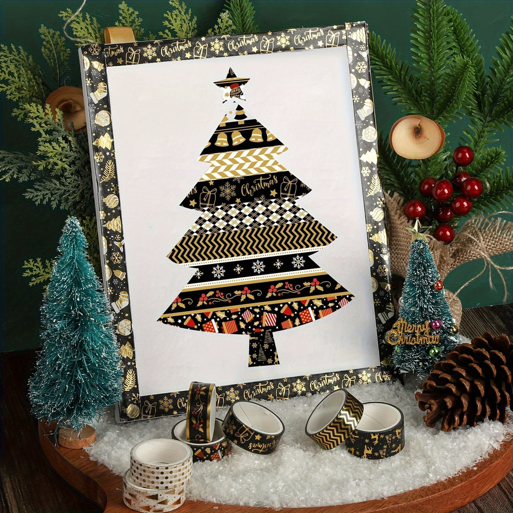 Vianočná washi páska – 18ks