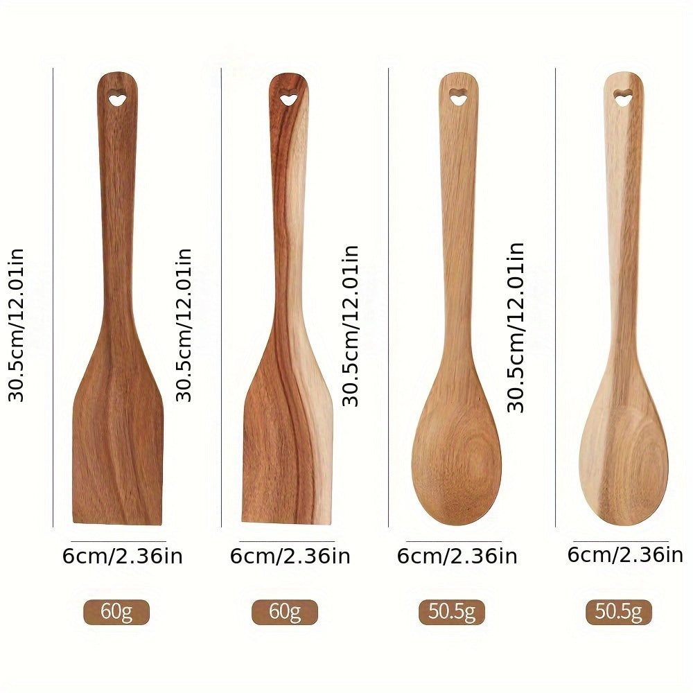 Drevené lyžice na varenie – 2ks