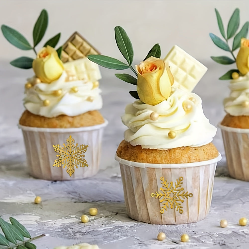 Samolepiace nálepky – snehové vločky