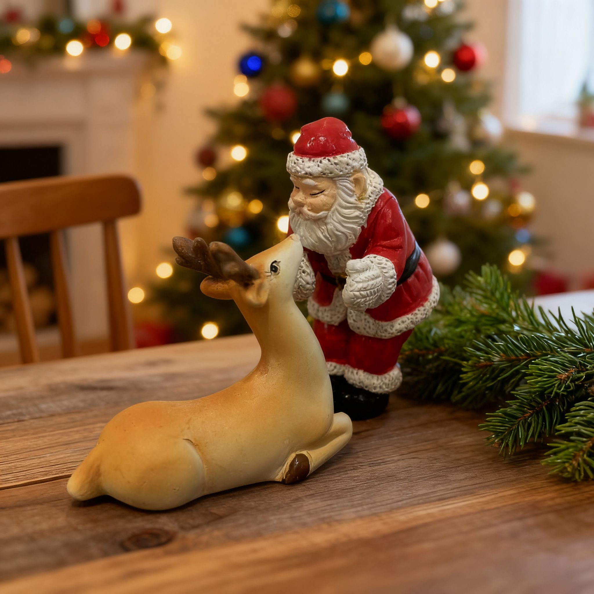 Vianočné figúrky – Santa Claus a sob