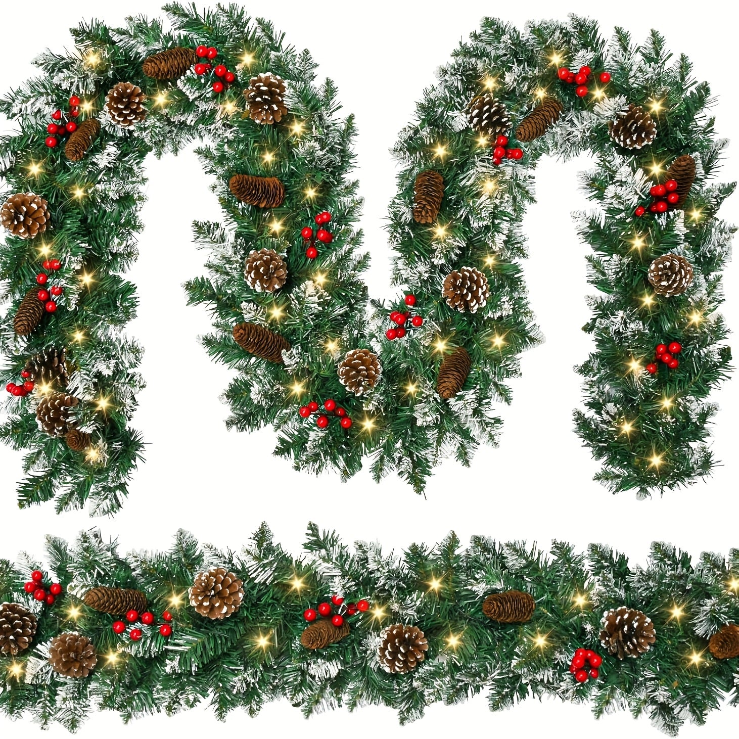 Vianočná girlanda – osvetlená