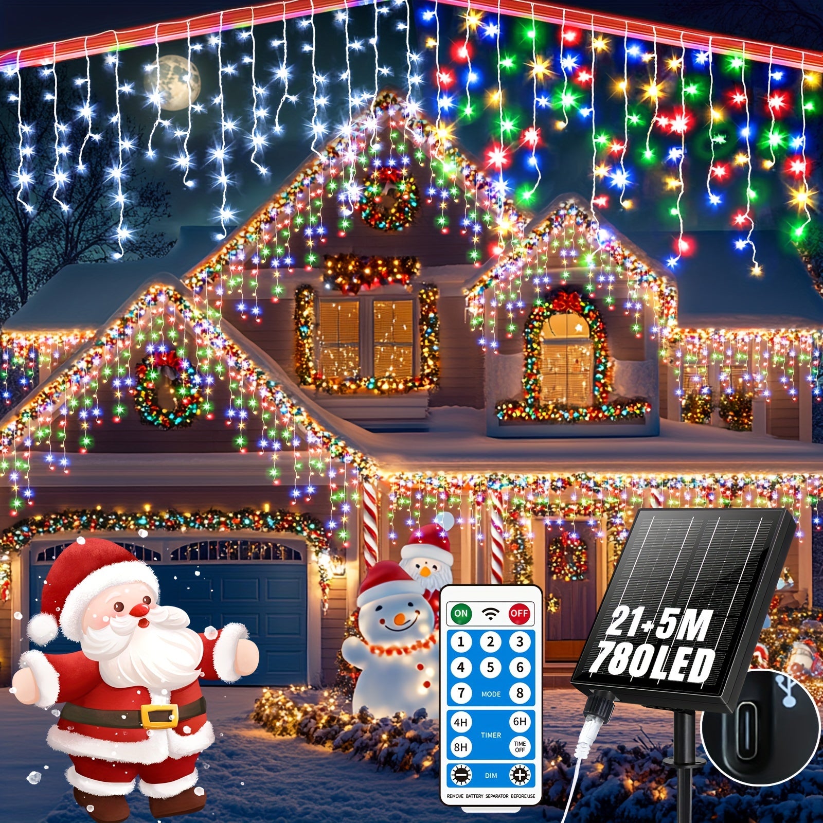 Solárne LED svetielka – 21 m s ovládačom