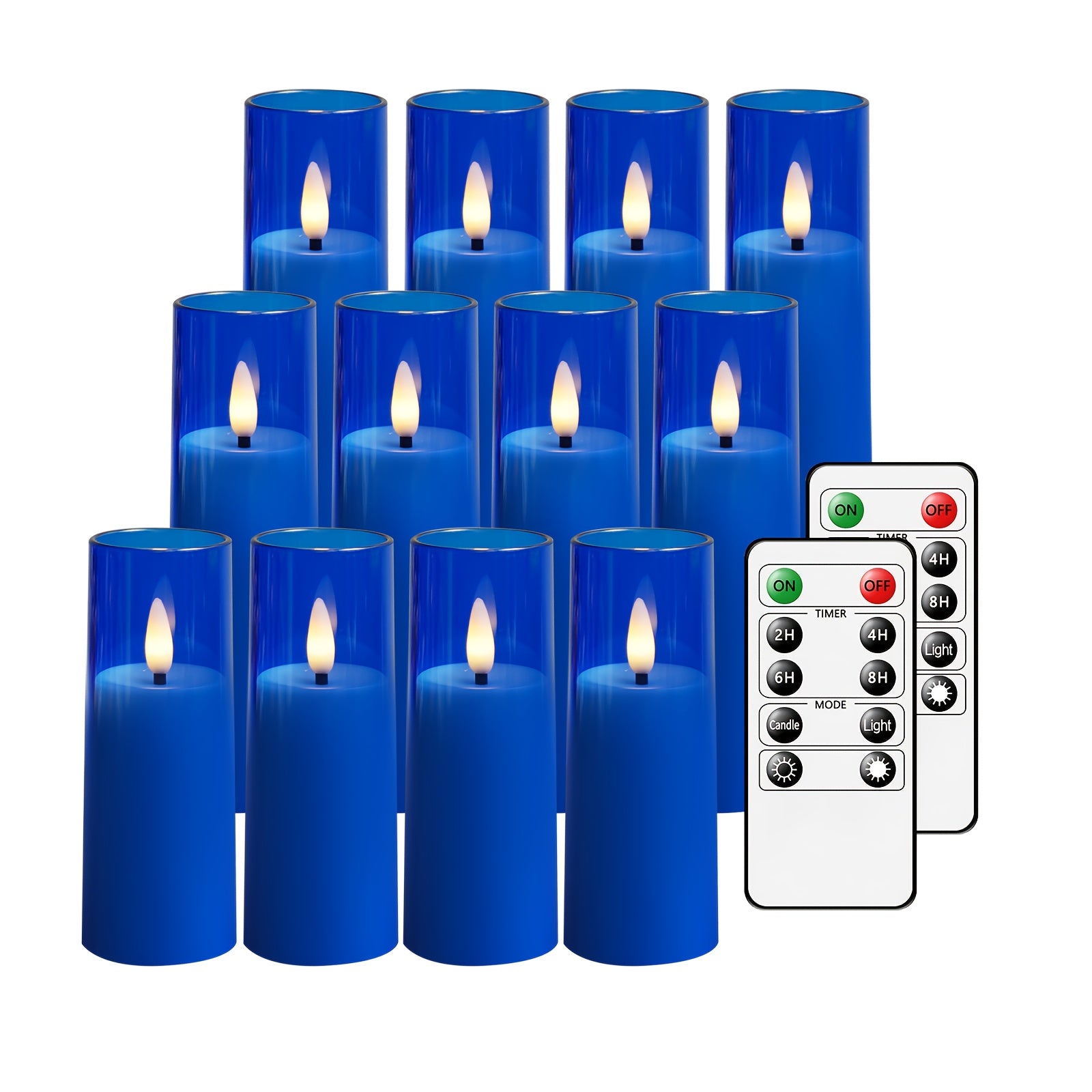 LED sviečky – 12ks rôzne farby